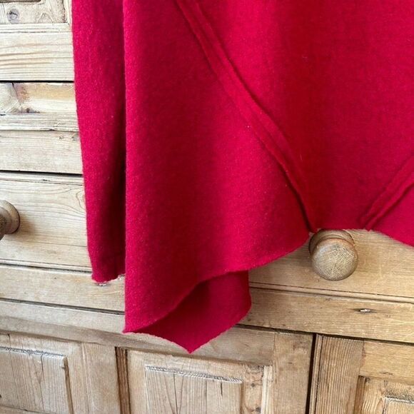 CAbi Medium Red Boiled Wool Cardigan - Picture 11 of 12